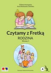 okładka Czytamy z Fretką cz.4 Rodzina. Wyrazy 1 książka | Kat, Elżbieta Konopacka, Anna Rutkowska-Zielińska