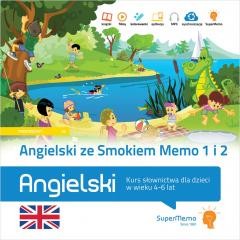 okładka Angielski ze Smokiem Memo cz.1-2 Kurs słownictwa książka | Praca Zbiorowa