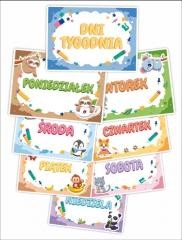 okładka Plansze edukacyjne. Dni tygodnia (8 kart) książka