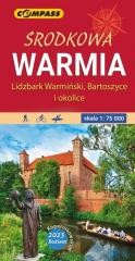 okładka Mapa turystyczna - Środkowa Warmia 1:75 000 książka | Praca Zbiorowa