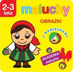 okładka Akademia malucha. Maluchy. Obrazki z naklejkami książka | Anna Wiśniewska