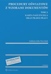 okładka Procedury oświatowe z wzorami dokumentów T.2 książka | Lidia Marciniak
