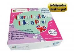 okładka Learn English Like a Pro fiszki + gra Begginer książka