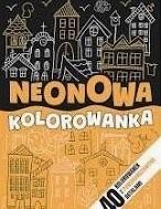 okładka Neonowa kolorowanka pomarańczowa książka
