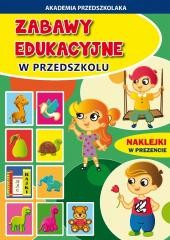 okładka Zabawy edukacyjne w przedszkolu + naklejki książka | Joanna Paruszewska