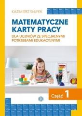 okładka Matematyczne karty pracy cz.1 książka | Kazimierz Słupek