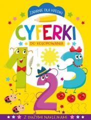 okładka Zadanie dla kredki. Cyferki do kolorowania książka | Praca Zbiorowa