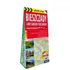 okładka Plastic map Bieszczady i Góry Sanocko-Turczańskie książka | Praca Zbiorowa