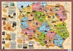 okładka Mapa Polska województwa (plakat) książka | Praca Zbiorowa