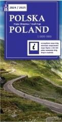 okładka Polska mapa drogowa 2024/2025 1:800 000 książka | Praca Zbiorowa