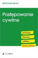 okładka Postępowanie cywilne. Pytania. Kazusy. Tablice... książka | Praca Zbiorowa