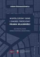 okładka Współczesny sens i zakres treściowy prawa... książka | Banaszkiewicz Adam