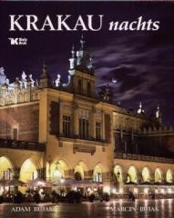 okładka Kraków nocą wer. niem (Krakau nachts)  Biały Kruk książka | Bujak Marcin