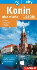 okładka Plan miasta Konin +3 1:15 000 książka | Praca Zbiorowa