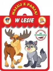 okładka Maluj z pasją. W lesie książka | Budek Mariola