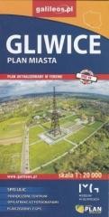 okładka Plan miasta - Gliwice 1:20 000 książka | Praca Zbiorowa