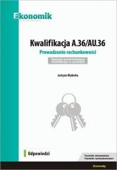 okładka Kwalifikacja A.36/AU.36 Odpowiedzi w.2019 EKONOMIK książka | Wyderka Justyna
