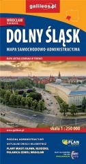 okładka Mapa samoch.-administ. Dolny Śląsk 1:250 000 książka | Praca Zbiorowa