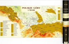 okładka Mapa zdrapka - Polskie Góry 1:700 000 książka | Praca Zbiorowa