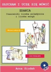 okładka Zdania. Czasowniki liczba poj. i liczba mnoga książka | Praca Zbiorowa