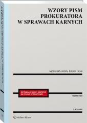 okładka Wzory pism prokuratora w sprawach karnych książka | Tomasz Tutkaj, Agnieszka Goździk