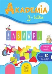 okładka Akademia 3-latka. Zabawki książka | Praca Zbiorowa