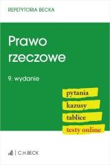 okładka Prawo rzeczowe Pytania Kazusy Tablice Testy online książka | Praca Zbiorowa