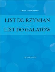 okładka List do Rzymian / List do Galatów książka | red. TomaszWojtaś