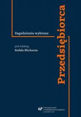 okładka Przedsiębiorca. Zagadnienia wybrane książka | red. RafałBlicharz