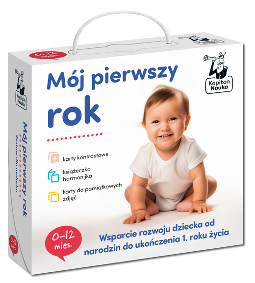 okładka Mój pierwszy rok. Zestaw dla malucha 0-12 miesięcy. Kapitan Nauka książka | Opracowanie zbiorowe