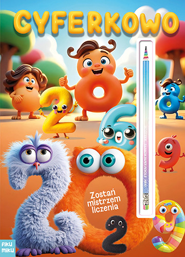 okładka Cyferkowo z tęczowym ołówkiem książka | Opracowanie zbiorowe