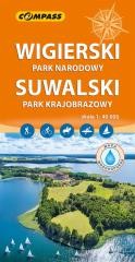 okładka Mapa - Wigierski Park Narodowy, Suwalski 1:40 000 książka | Praca Zbiorowa