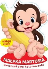 okładka Zwierzakowe kolorowanki. Małpka Martusia książka | Praca Zbiorowa
