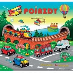 okładka Pojazdy. Kolorowanka z 24 naklejkami książka | Praca Zbiorowa