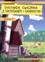 okładka Dyktanda, ćwiczenia z ortografii i gramatyki kl.3 książka | Zaręba Wiesława
