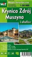 okładka Mapa tur. - Krynica Zdrój, Muszyna i okolice WIT książka | Praca Zbiorowa