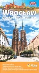 okładka Plan kieszonkowy rys.-Wrocław w.angielska 1:16 500 książka | Praca Zbiorowa