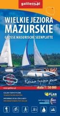okładka Mapa tur. - Wielkie Jeziora Mazurskie 1:50 000 książka | Praca Zbiorowa
