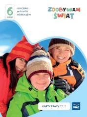 okładka Zdobywam świat. Karty pracy cz.2 zima Poziom 6 książka | Justyna Hadryś