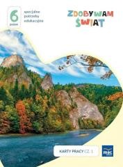 okładka Zdobywam świat. Karty pracy cz.1 jesień Poziom 6 książka | Justyna Hadryś