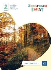 okładka Zdobywam świat. Karty pracy cz.1 jesień Poziom 2 książka | Justyna Hadryś