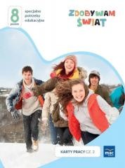 okładka Zdobywam świat. Karty pracy cz.2 zima Poziom 8 książka | Justyna Hadryś