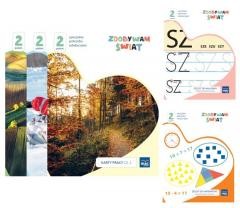 okładka Zdobywam świat. Karty pracy cz.1-3 Poziom 2 książka | Justyna Hadryś