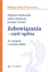 okładka Zobowiązania - część ogólna z testami online w.16 książka | Praca Zbiorowa