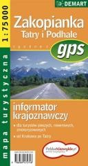 okładka Mapa - Zakopianka Tatry i Podhale 1:75 000 książka | Praca Zbiorowa