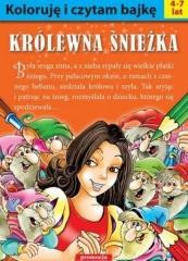 okładka Koloruję i czytam bajkę. Królewna Śnieżka w.2016 książka | Praca Zbiorowa