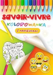 okładka Savoir-vivre kolorowanka książka | Praca Zbiorowa