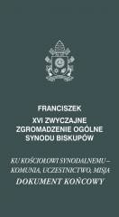 okładka XVI Zwyczajne zgromadzenie ogólne synodu biskupów książka | Franciszek