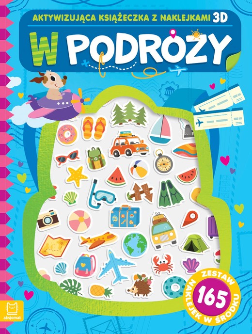 okładka W podróży. Aktywizująca książeczka z naklejkami 3D książka | Agnieszka Bator
