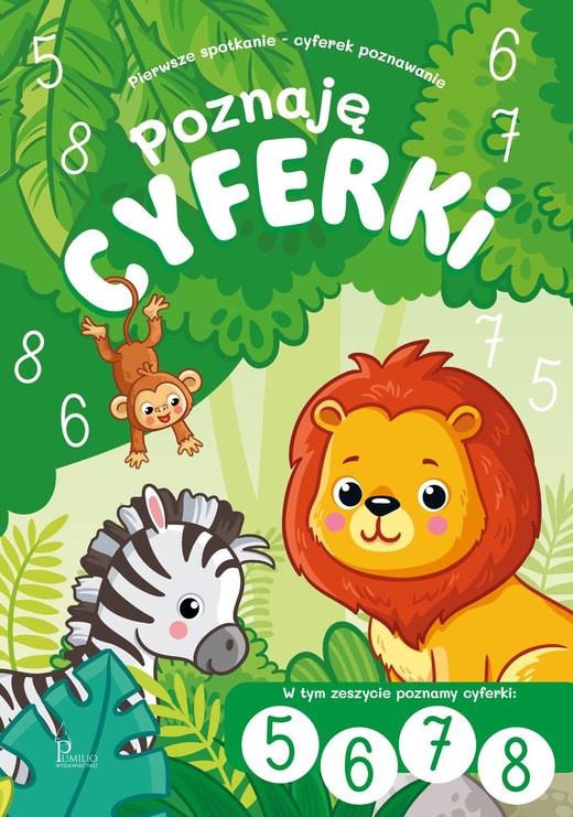 okładka Poznaję cyferki. 5,6,7,8 książka | Praca Zbiorowa